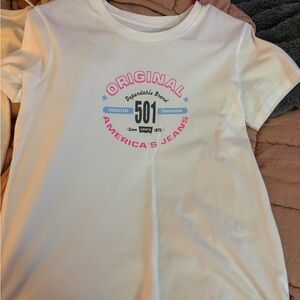 Levi's  White Graphic Tee